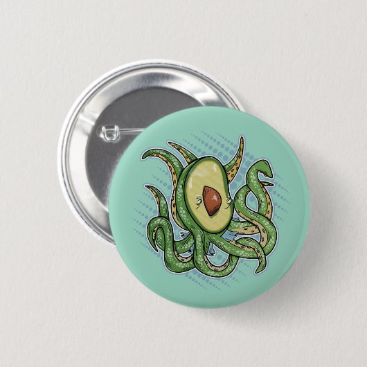 Weird Avocado Ronde Button 5,7 Cm (Voorkant /achterkant)