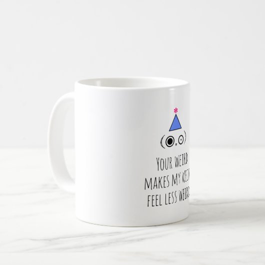 WEIRD Birthday Koffiemok (Voorkant links)