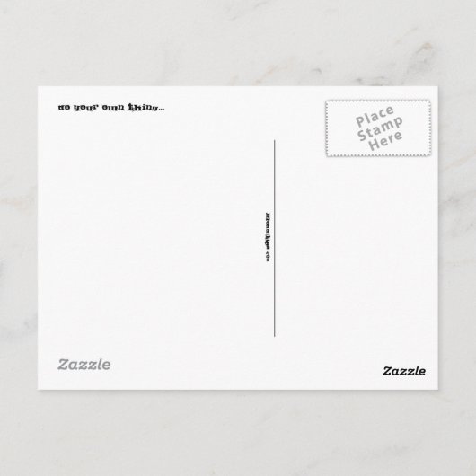 "Weird" Briefkaart (Achterkant)