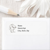 Weird Cartoon Guy Add Your Own Address Labels (Insitu)