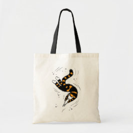 Weird Cat Creature Skeleton Hands Swimming Gothic Tote Bag
