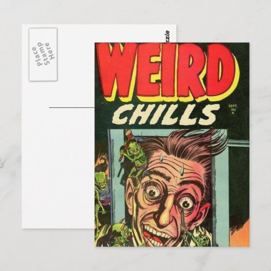 Weird Chills Comic book Briefkaart (Voorkant / Achterkant)