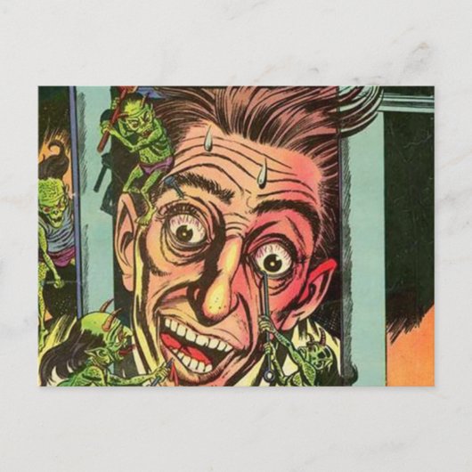 Weird Chills Comic book Briefkaart (Voorkant)