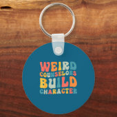 Weird Counselors Build Character Trendy Funny Quot Sleutelhanger (Voorkant)