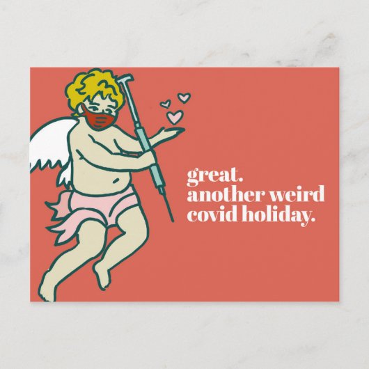 Weird Covid Holiday Funny Valentijnsdag Briefkaart (Voorkant)