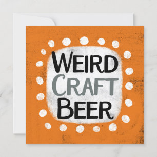 Weird Craft Beer Wenskaart Kaart