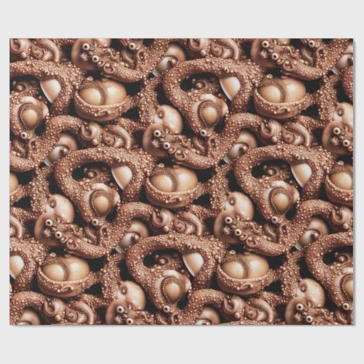 Weird Creepy Alien Slimy Octopus Tentacle Cadeaupapier (Vlak)