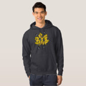 Weird Creepy Halloween Botanische Kunst Hoodie (Voorkant volledig)