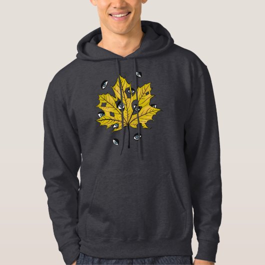 Weird Creepy Halloween Botanische Kunst Hoodie (Voorkant)
