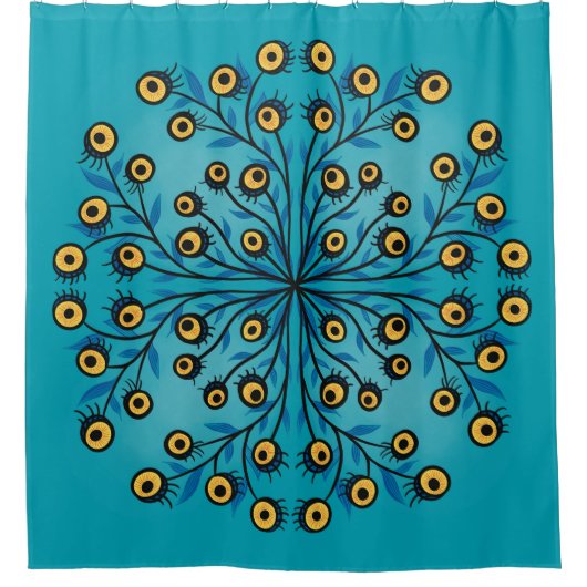 Weird Creepy Horror Art Halloween Douchegordijn (Voorkant)