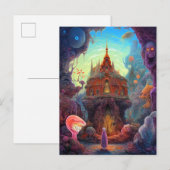 Weird Creepy House Surreal Art Briefkaart (Voorkant / Achterkant)