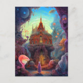 Weird Creepy House Surreal Art Briefkaart (Voorkant)