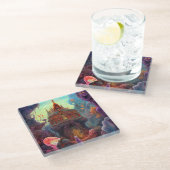 Weird Creepy House Surreal Art Glazen Onderzetter (Schuin)