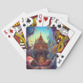 Weird Creepy House Surreal Art Pokerkaarten (Achterkant)