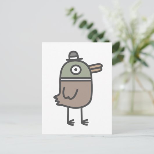 Weird Duck Briefkaart (Staand voorkant)