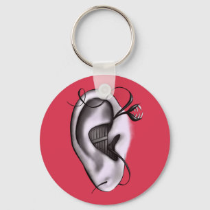 Weird Ear Monster Digital Art Sleutelhanger