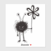 Weird Evil Flower Bug Gothic Sticker (Vel)