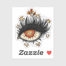 Weird Eye Cool Macabre Witchy Halloween Sticker