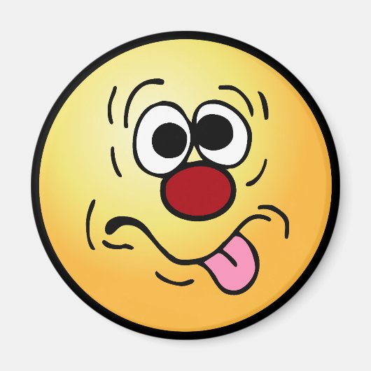 Weird Face Grumpey Magneet (Voorkant)