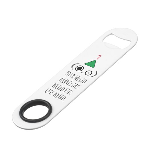 WEIRD-feestdag Speed Flessenopener (Voorkant Gekanteld)