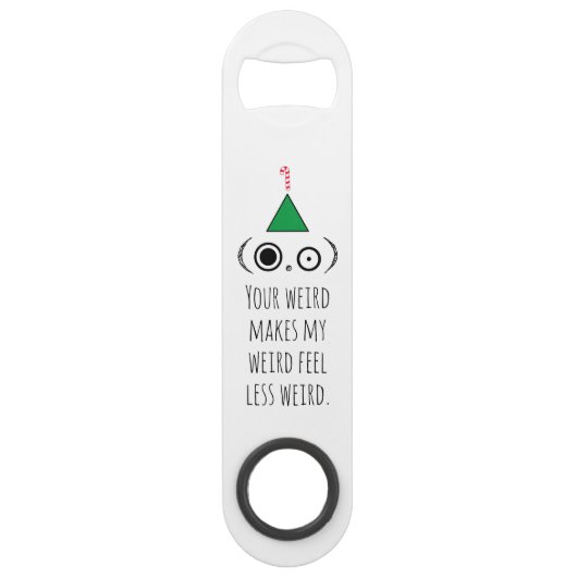 WEIRD-feestdag Speed Flessenopener (Voorkant)