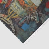 Weird Fish Ocean Mixed Media Collage Decoupage Tissuepapier (Detail)