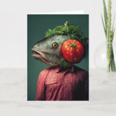 Weird Fishhead Persoon alle gelegenheden Kaart (Voorkant)
