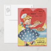 Weird Funny Mince Apple Pie Valentijn Feestdagenkaart (Voorkant / Achterkant)