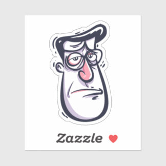 Weird Funny Monster Sticker – Crazy Cartoon Charac