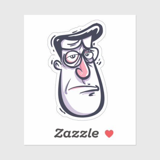 Weird Funny Monster Sticker – Crazy Cartoon Charac (Vel)