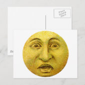 Weird Funny  Moon Man Briefkaart (Voorkant / Achterkant)