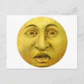 Weird Funny Moon Man Briefkaart (Voorkant)
