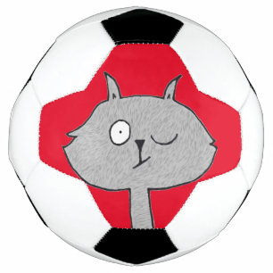 Weird Gray Cat Voetbal