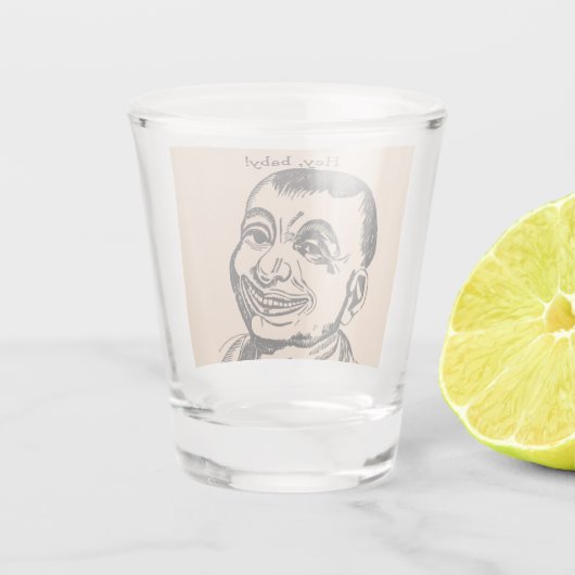 Weird Guy Shot Glas (Achterkant)