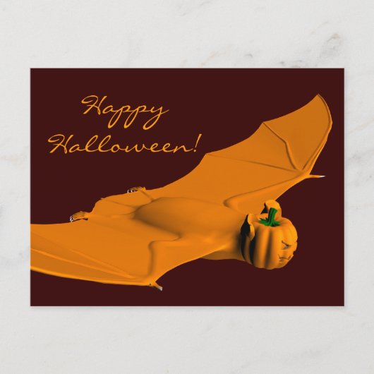 Weird Halloween Bat Briefkaart (Voorkant)