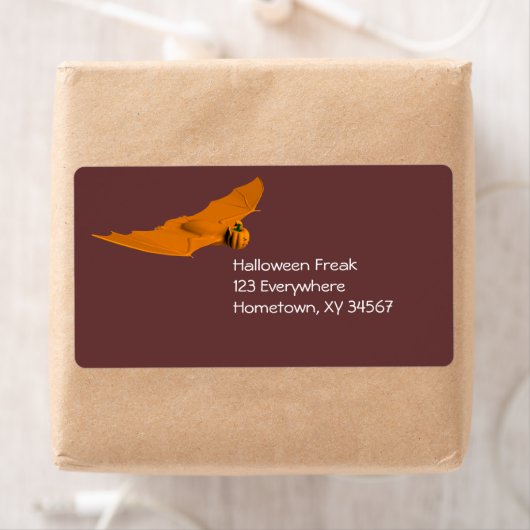 Weird Halloween Bat Etiket (Insitu)
