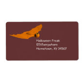 Weird Halloween Bat Etiket (Voorkant)