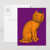 Weird Halloween Cat Briefkaart (Voorkant / Achterkant)