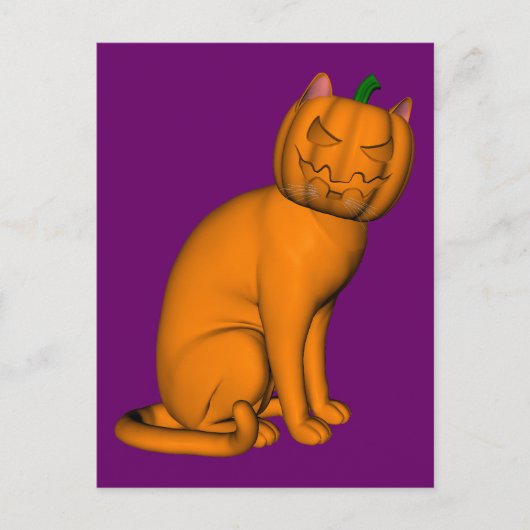 Weird Halloween Cat Briefkaart (Voorkant)