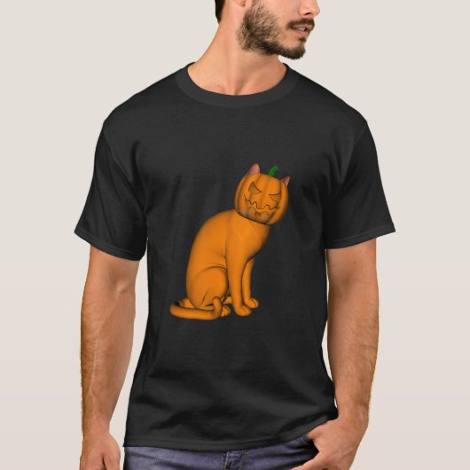 Weird Halloween Cat T-shirt (Voorkant)