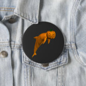 Weird Halloween Dolphin Ronde Button 4,0 Cm (In situ)