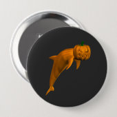 Weird Halloween Dolphin Ronde Button 4,0 Cm (Voorkant /achterkant)
