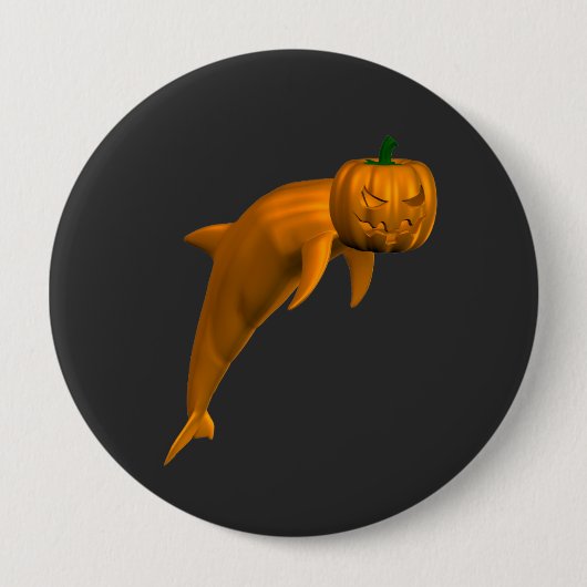 Weird Halloween Dolphin Ronde Button 4,0 Cm (Voorkant)