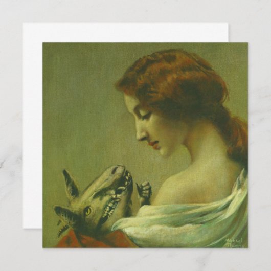 Weird Halloween Invite Kaart (Voorkant / Achterkant)