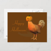 Weird Halloween Rooster Briefkaart (Voorkant / Achterkant)