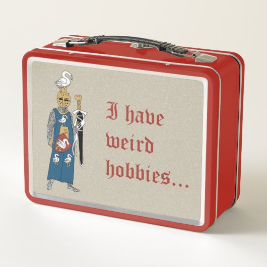 "Weird Hobbies" Metal Lunchbox (Achterkant)