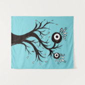 Weird Ink Tekening boommonster Wandkleed (Voorkant (horizontaal))