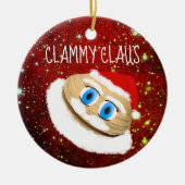 Weird Kerstmis Clammy Claus Holiday Tree Ornament (Voorkant)