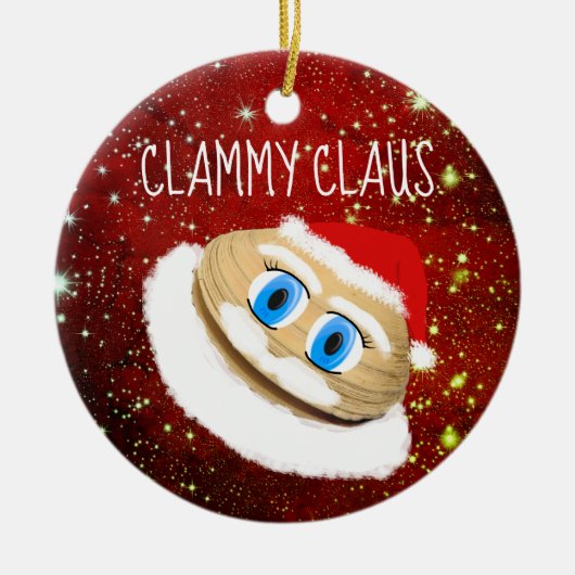 Weird Kerstmis Clammy Claus Holiday Tree Ornament (Voorkant)
