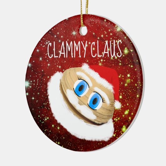 Weird Kerstmis Clammy Claus Holiday Tree Ornament (Links)